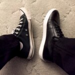 Out with the old. In with the new. Is it okay to be this excited over new shoes? I'm in love with my new Kurt Geiger Glasonburys! #DontFeelBadChucks #IStillLoveYouToo January 3, 2017.