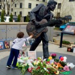 St. Louis says goodbye to rock'n'roll pioneer and legend, Chuck Berry. Took this photo while walking through the Delmar Loop before the Dinosaur Jr. concert. March 19, 2017.
