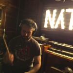 Finishing up final drum tracks for the new Whoa Thunder album with "Handsome Mic" Boshens. Native Recording Studios. South STL City. August 10, 2017.